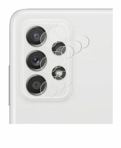 Immagine del dispositivo Samsung Galaxy A52s 5G (SOLO Fotocamera) con un'ampia varietà di protezioni per lo schermo.