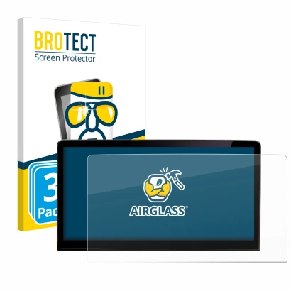 Parte frontale di una confezione del prodotto con il logo del marchio BROTECT. Accanto è raffigurato il dispositivo Skoda Enya