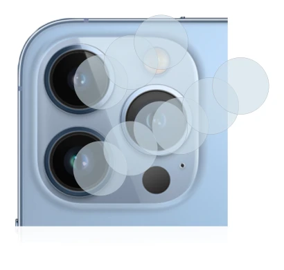 Immagine del dispositivo Apple iPhone 13 Pro (SOLO Fotocamera) con un'ampia varietà di protezioni per lo schermo.