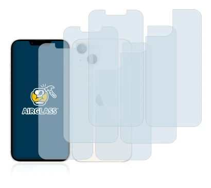 Immagine del dispositivo Apple iPhone 13 (Fronte+Retro) con un'ampia varietà di protezioni per lo schermo.