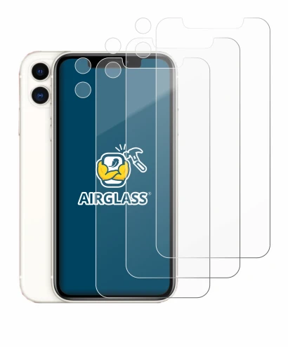 Immagine del dispositivo Apple iPhone 11 (Fronte+Fotocamera) con un'ampia varietà di protezioni per lo schermo.