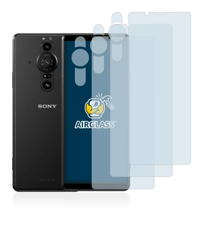 Immagine del dispositivo Sony Xperia Pro-I (Fronte+Fotocamera) con un'ampia varietà di protezioni per lo schermo.