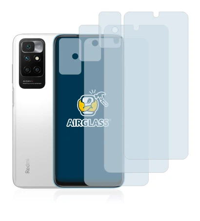 Immagine del dispositivo Xiaomi Redmi 10 (Fronte+Fotocamera) con un'ampia varietà di protezioni per lo schermo.