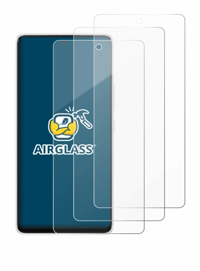 Immagine del dispositivo Samsung Galaxy A53 5G con un'ampia varietà di protezioni per lo schermo.