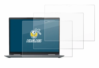 Immagine del dispositivo Lenovo ThinkPad X1 Yoga Gen 7 con un'ampia varietà di protezioni per lo schermo.