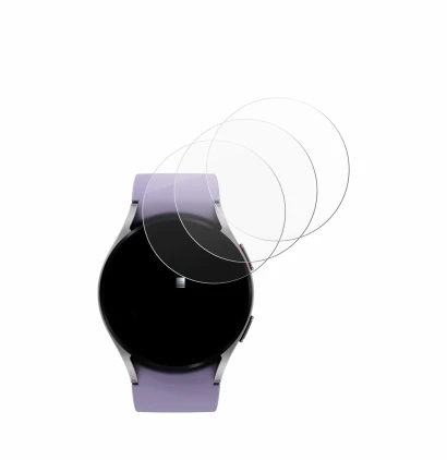 Immagine del dispositivo Samsung Galaxy Watch 5 (40mm) con un'ampia varietà di protezioni per lo schermo.