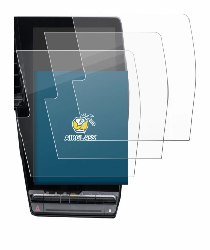 Immagine del dispositivo Renault Megane E-Tech openR Link 12" con un'ampia varietà di protezioni per lo schermo.