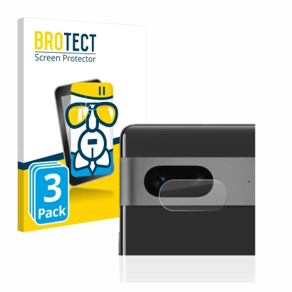 Parte frontale di una confezione del prodotto con il logo del marchio BROTECT. Accanto è raffigurato il dispositivo Google Pix