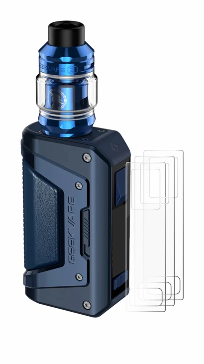 Immagine del dispositivo GeekVape Aegis Legend 2 L200 con un'ampia varietà di protezioni per lo schermo.