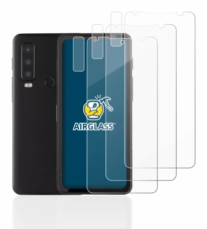 Immagine del dispositivo Caterpillar Cat S75 (Fronte+Fotocamera) con un'ampia varietà di protezioni per lo schermo.