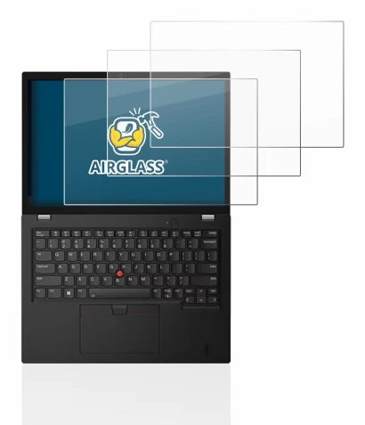 Immagine del dispositivo Lenovo Thinkpad L13 Gen 3 con un'ampia varietà di protezioni per lo schermo.