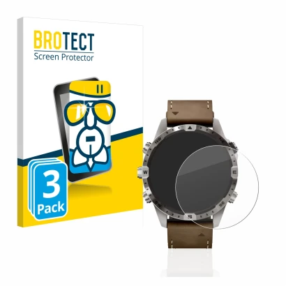 Parte frontale di una confezione del prodotto con il logo del marchio BROTECT. Accanto è raffigurato il dispositivo Garmin Mar