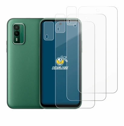 Immagine del dispositivo Nokia XR21 (Fronte+Fotocamera) con un'ampia varietà di protezioni per lo schermo.