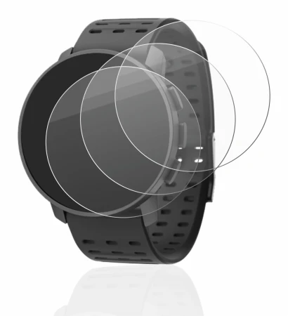 Immagine del dispositivo Suunto 9 Peak Pro con un'ampia varietà di protezioni per lo schermo.