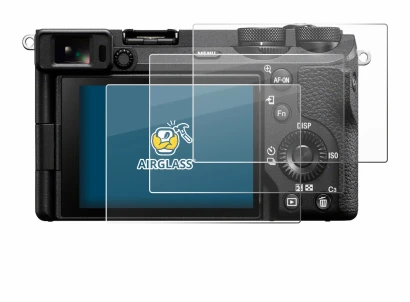 Immagine del dispositivo Sony Alpha 6700 con un'ampia varietà di protezioni per lo schermo.