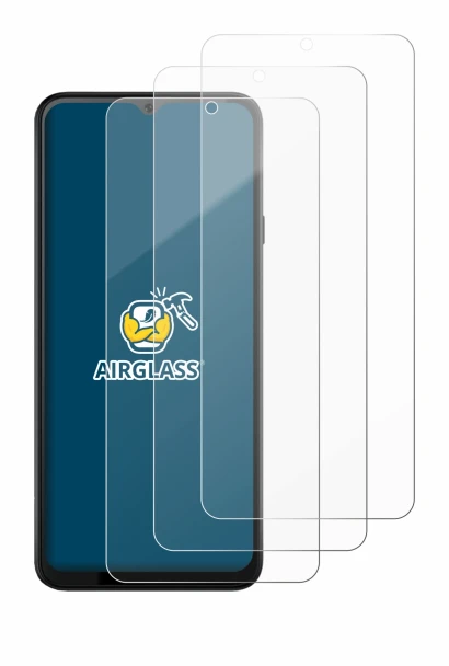 Immagine del dispositivo Cubot Note 50 con un'ampia varietà di protezioni per lo schermo.
