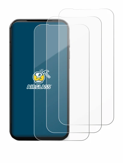 Immagine del dispositivo Fairphone 5 con un'ampia varietà di protezioni per lo schermo.