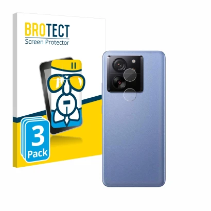 Parte frontale di una confezione del prodotto con il logo del marchio BROTECT. Accanto è raffigurato il dispositivo Xiaomi 13T