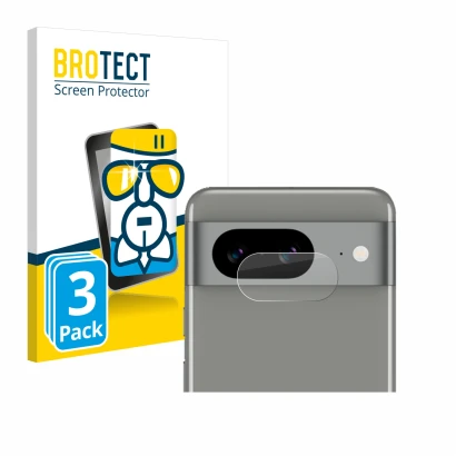 Parte frontale di una confezione del prodotto con il logo del marchio BROTECT. Accanto è raffigurato il dispositivo Google Pix