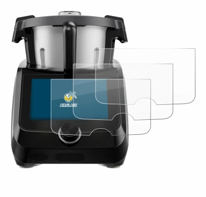 Immagine del dispositivo SilverCrest Monsieur Cuisine Smart BLACK EDITION con un'ampia varietà di protezioni per lo schermo.