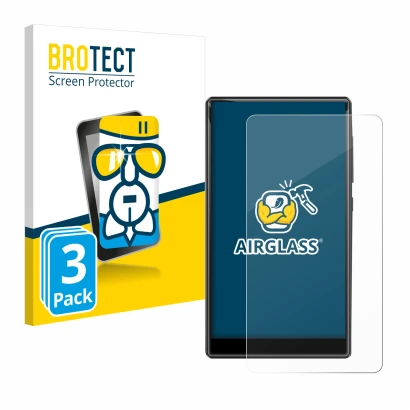 Parte frontale di una confezione del prodotto con il logo del marchio BROTECT. Accanto è raffigurato il dispositivo innioasis