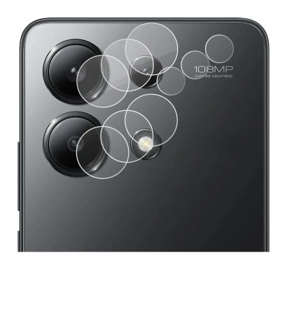 Immagine del dispositivo Xiaomi Redmi Note 13 (SOLO Fotocamera) con un'ampia varietà di protezioni per lo schermo.