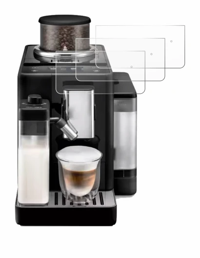 Immagine del dispositivo DeLonghi Rivelia con un'ampia varietà di protezioni per lo schermo.