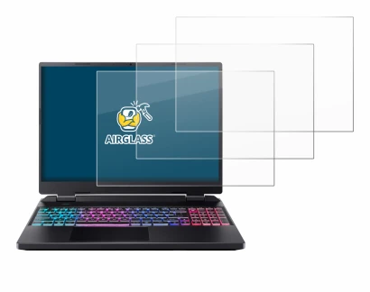 Immagine del dispositivo Acer Predator Helios Neo 16 con un'ampia varietà di protezioni per lo schermo.