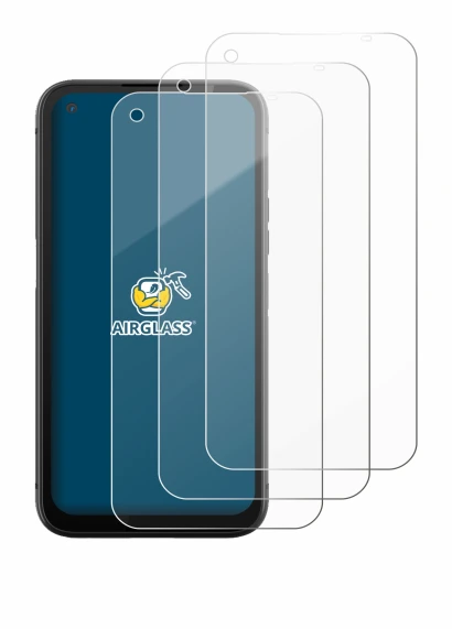 Immagine del dispositivo Gigaset GX6 Pro con un'ampia varietà di protezioni per lo schermo.