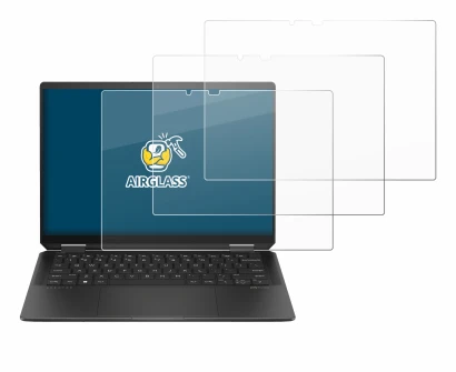 Immagine del dispositivo HP Spectre x360 (14-e) 2024 con un'ampia varietà di protezioni per lo schermo.