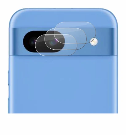 Immagine del dispositivo Google Pixel 8a (SOLO Fotocamera) con un'ampia varietà di protezioni per lo schermo.