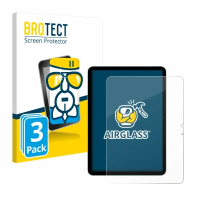 Parte frontale di una confezione del prodotto con il logo del marchio BROTECT. Accanto è raffigurato il dispositivo Apple iPad