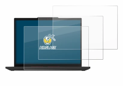 Immagine del dispositivo Lenovo ThinkPad T14 Gen 5 con un'ampia varietà di protezioni per lo schermo.