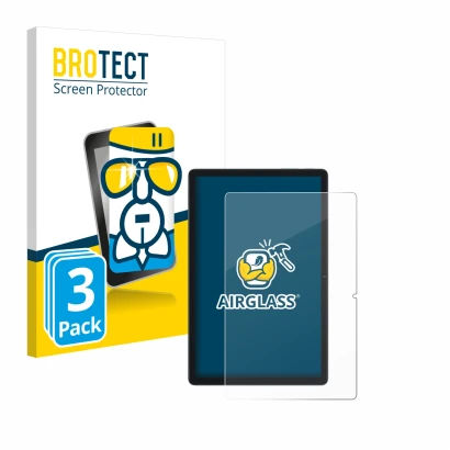 Parte frontale di una confezione del prodotto con il logo del marchio BROTECT. Accanto è raffigurato il dispositivo Blackview 