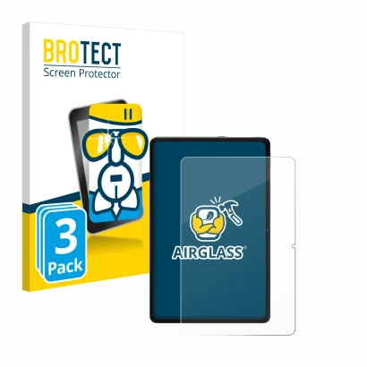 Parte frontale di una confezione del prodotto con il logo del marchio BROTECT. Accanto è raffigurato il dispositivo Xiaomi Red