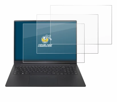 Immagine del dispositivo LG gram Pro 16 2024 con un'ampia varietà di protezioni per lo schermo.