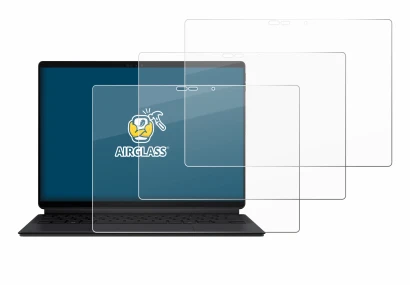 Immagine del dispositivo ASUS ProArt PZ13 con un'ampia varietà di protezioni per lo schermo.