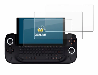 Immagine del dispositivo Ayaneo Slide con un'ampia varietà di protezioni per lo schermo.