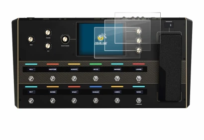 Immagine del dispositivo Headrush Prime con un'ampia varietà di protezioni per lo schermo.