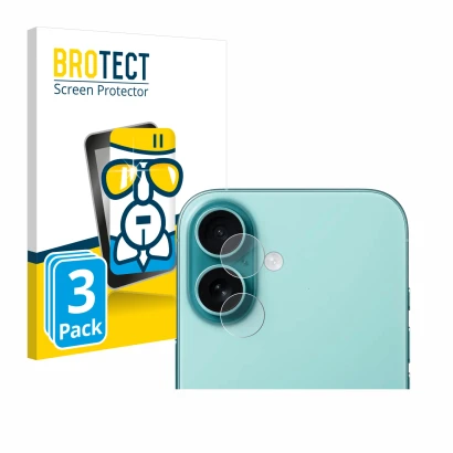 Parte frontale di una confezione del prodotto con il logo del marchio BROTECT. Accanto è raffigurato il dispositivo Apple iPho