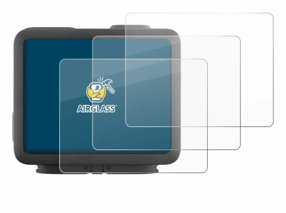 Immagine del dispositivo GoPro Hero 4k con un'ampia varietà di protezioni per lo schermo.