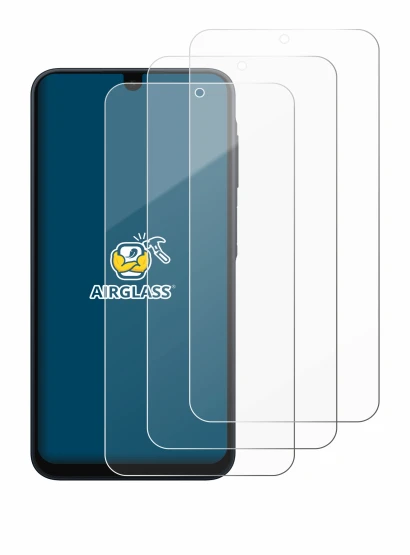 Immagine del dispositivo Samsung Galaxy A16 5G con un'ampia varietà di protezioni per lo schermo.