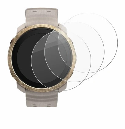 Immagine del dispositivo Polar Vantage M3 con un'ampia varietà di protezioni per lo schermo.