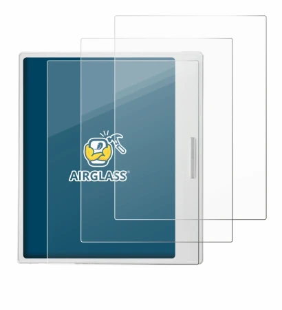 Immagine del dispositivo Boox Go Color 7 White Edition con un'ampia varietà di protezioni per lo schermo.