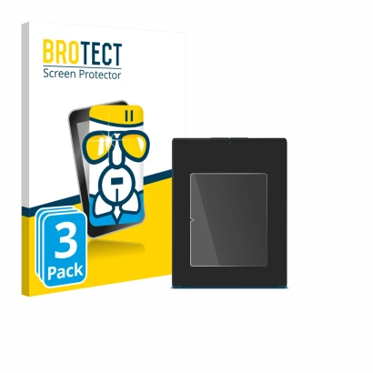 Parte frontale di una confezione del prodotto con il logo del marchio BROTECT. Accanto è raffigurato il dispositivo Lenovo Yog