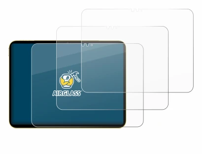 Immagine del dispositivo Apple iPad Air 11" M3 2025 con un'ampia varietà di protezioni per lo schermo.