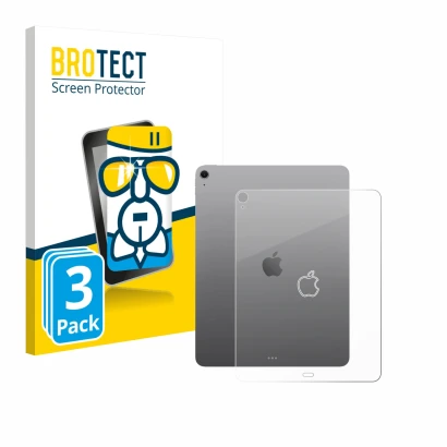 Parte frontale di una confezione del prodotto con il logo del marchio BROTECT. Accanto è raffigurato il dispositivo Apple iPad