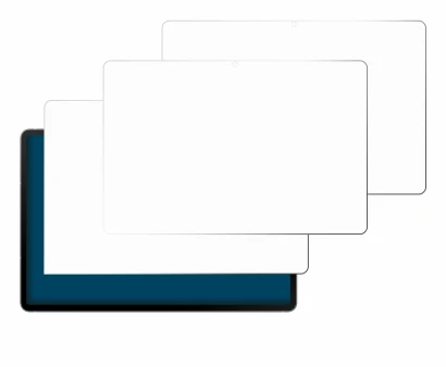 Immagine del dispositivo Samsung Galaxy Tab S10 FE 5G con un'ampia varietà di protezioni per lo schermo.