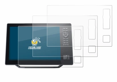 Immagine del dispositivo Humminbird Xplore 12 con un'ampia varietà di protezioni per lo schermo.