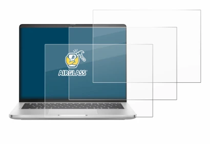 Immagine del dispositivo Dell Pro 14 Plus PB14250 con un'ampia varietà di protezioni per lo schermo.